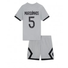Paris Saint-Germain Marquinhos #5 Bortedraktsett Barn 2022-23 Kortermet (+ korte bukser)